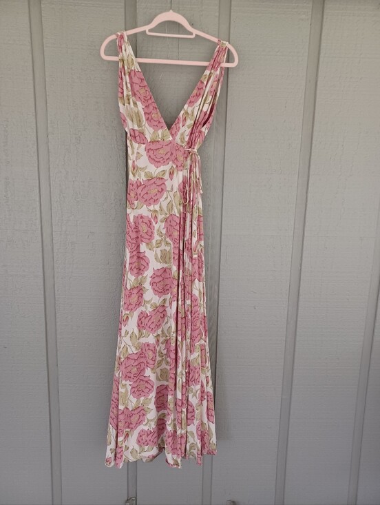 Reformation Dresses & Skirts - Reformation Anne Floral Wrap Gown Dress Size 0 Women Viscose Sleeveless In Flora